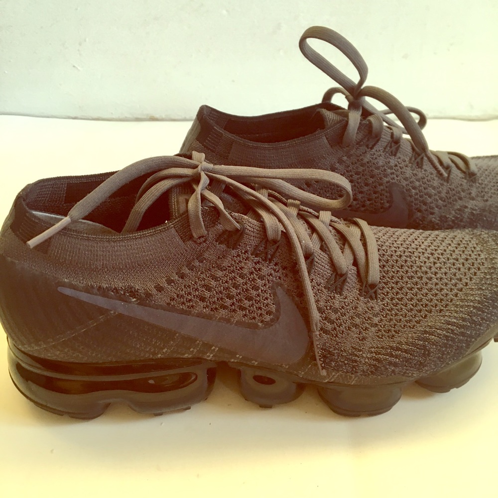NIKE WOMENS AIR VAPORMAX FLYKNIT, MIDNIGHT FOG/BLK